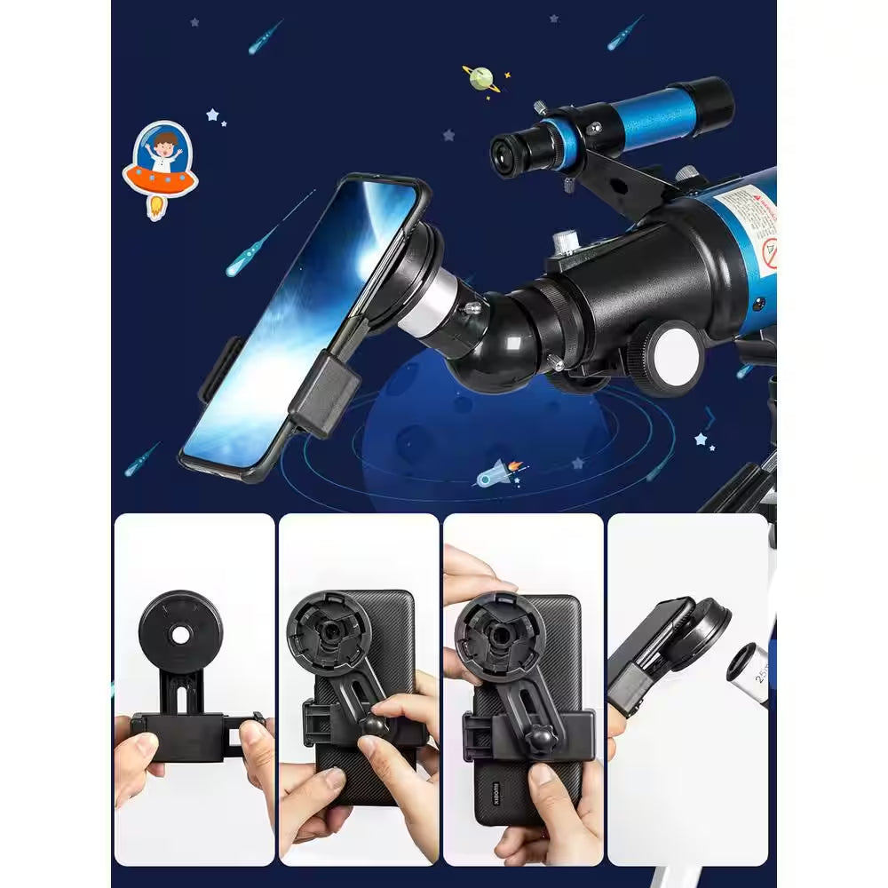 Telescope for Adults 70 Mm Aperture and 400 Mm Focal Length Professional Refractor with Remote