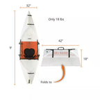 Foldable Kayak Lake : Lightweight, Portable and Stable - Lake and River Kayaks. (White)