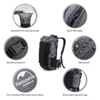 Men'S Backpack 40L Climbing Backpack Travel Shoulder Bag Fishing Trekking Rucksack Camping Hiking Backpack with Cover