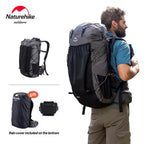Men'S Backpack 40L Climbing Backpack Travel Shoulder Bag Fishing Trekking Rucksack Camping Hiking Backpack with Cover